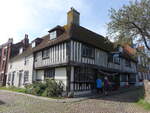 Rye, Fachwerkhaus in der Watch Bell Street, East Sussex (03.09.2023)