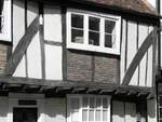 Altes Haus aus Fachwerk in Sandwich in der Grafschaft Kent in England am 17.09.2012.