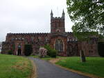 Crediton, Pfarrkirche Holy Cross, Sandsteinbau aus dem 12.