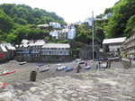 Clovelly am 18.6.2016, Fischerdorf an der Nordostkste Devons, England, 400 Einwohner.