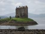 Port Appin, Castle Stalker am Loch Laich, erbaut ab 1320 vom Clan MacDouggall (05.07.2015)