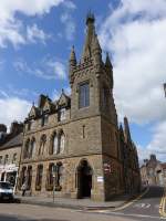 Cupar, Stadtbibliothek mit 200 Jahre altem Turm (09.07.2015)