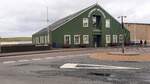 Das Stewart Building in Lerwick auf den Shetlandinseln in Schottland am 02.08.26.