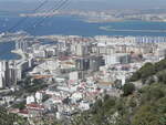 Blick auf Gibraltar und die Bucht von Algeciras am 07.10.2007.