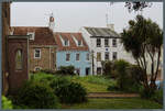 Historische H�user im Zentrum von Saint Anne auf der Insel Alderney.