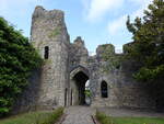 Llandaff, Bishop Palace, Ruine der befestigten mittelalterlichen Residenz der Bischfe der walisischen Dizese Llandaff, erbaut im 13.