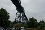 Teil der Rendsburger Hochbrcke auf der Nordseite des Nord-Ostsee-Kanals am 8.9.2022: