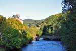 Burg Hengenbach, Steinbrcke ber die Rur in Heimbach - 24.09.2011