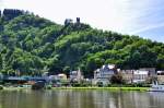 Traben-Trarbach Moselbrcke und Burgberg mit Burgruine - 14.05.2012