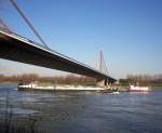 Homberger Rheinbrücke (Duisburg) - A40 Richtung Dortmund