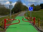 Belgien, Wallonien, Provinz Lttich, deutschsprachige Gemeinschaft, in der Nhe des des ehemaligen Bahnhofs Lengeler heute am Vennbahn Radweg (Strecke 47 in Belgien).