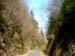 Deutschland, Rheinland-Pfalz, Ruwer Hochwald Radweg zwischen Hinzenburg und Hentern, 12.03.2011