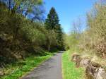 Deutschland, Rheinland-Pfalz, Eifel, der Maare-Mosel-Radweg (MMR) zwischen dem  Grossen Schlitzohr  Tunnel und Daun.