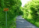 Deutschland / Frankreich, Glan-Blies-Radweg (Staudernheim-Sarreguemines)zwischen Gersheim und Herbitzheim, kurz vor Herbitzheim im Saarland, 18.05.2013