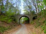   Deutschland, Rheinland-Pfalz, Fritz Wunderlich Radweg, Brcke ber die ehemalige Bahnlinie bei Pfeffelbach im Landkreis Kusel.