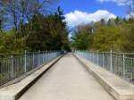 Deutschland, Rheinland-Pfalz, Brcke auf dem Fritz Wunderlich Radweg, bei Kusel im Landkreis Kusel.