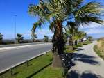 Frankreich, Languedoc, Radweg von Palavas nach Carnon am Mittelmeer.