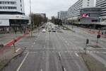 Hamburg am 22.3.2023: der Stadtteil Barmbek-Sd wird von Sd nach Nord von den parallel verlaufenden Straen  „Hamburger Strae“ (bis 2005 B 434) (rechts in Richtung