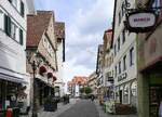 Sigmaringen, Blick in die F�rst-Wilhelm-Stra�e im Stadtzentrum, Sept.2026
