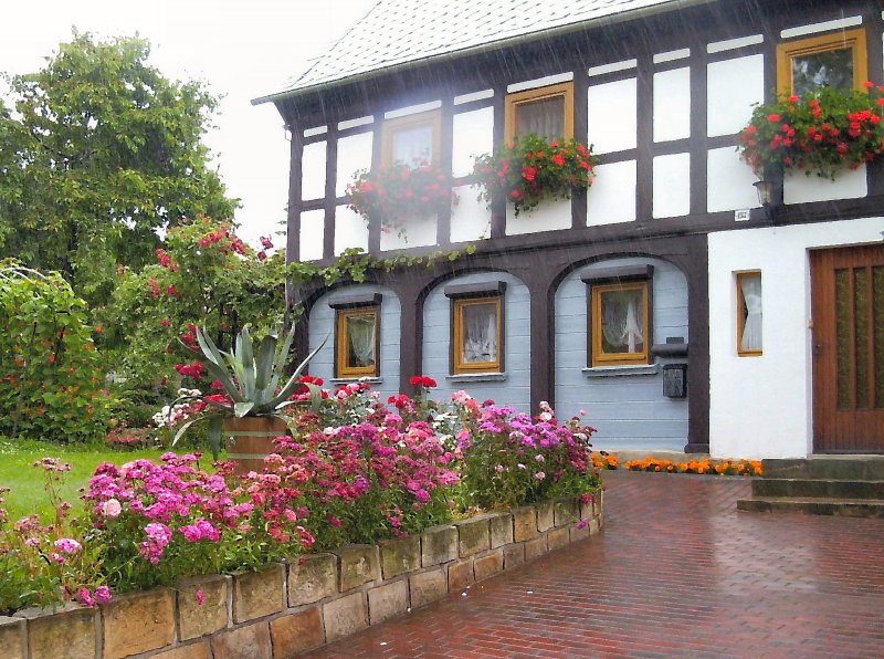 Umgebindehaus in Bertsdorf, Sommer 2004