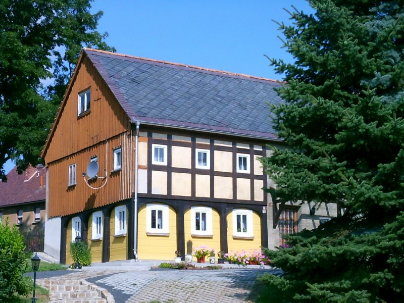 Umgebindehaus -
Hrnitz -
Zittauer Gebirge -
2004