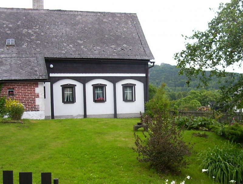 Umgebindehaus in Krompach, Lausitzer Gebirge, 2004