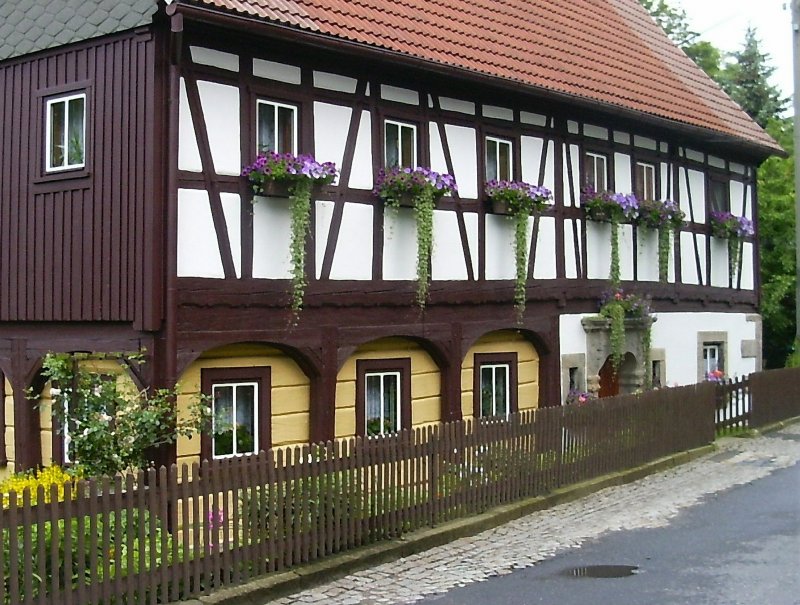 Umgebindehaus in Waltersdorf/Zittauer Gebirge - 2004