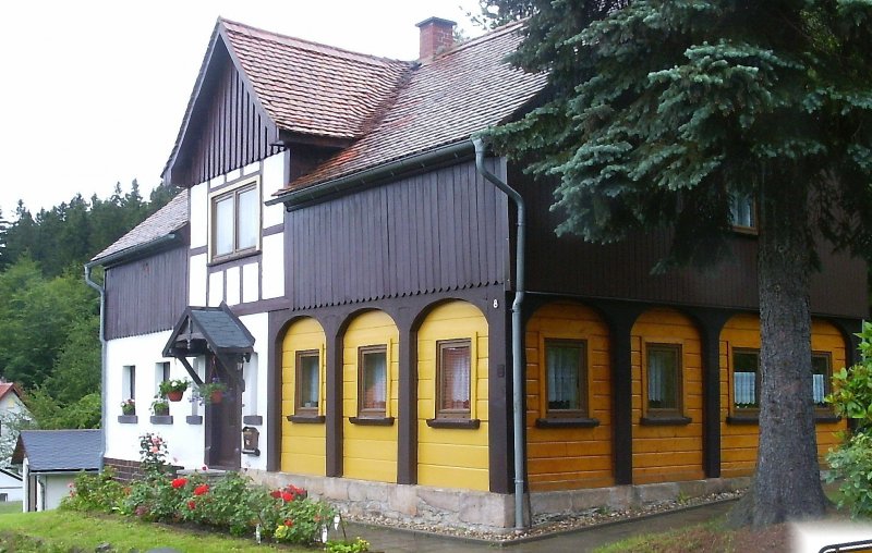 Umgebindehaus im Zittauer Gebirge, Sommer 2004