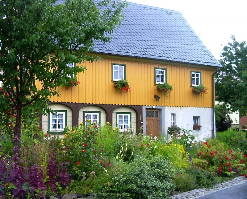 Umgebindehaus im Zittauer Gebirge, Sommer 2004