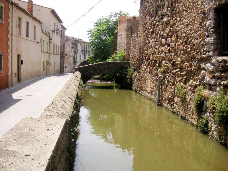 VERGES (Provincia de Girona), 11.06.2006, am Flsschen Rec del Mol