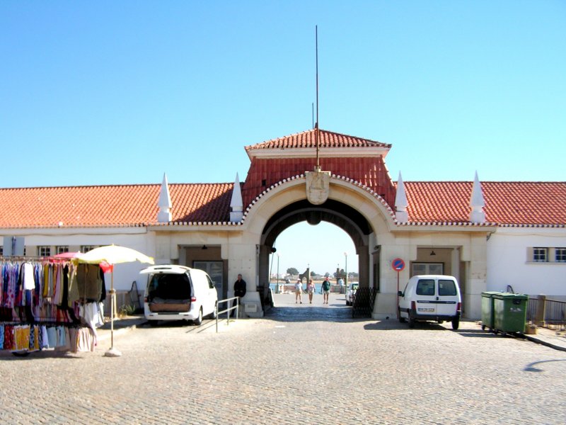 VILA REAL DE SANTO ANTNIO (Concelho de Vila Real de Santo Antnio), 04.10.2005, die ehemalige Grenzstation am Fhranleger