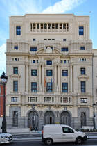 Der Sitz des spanischen Bildungsministeriums (Ministerio de Educacin y Ciencia) entstand in 2 Phasen von 1916 bis 1931. (Madrid, November 2022)