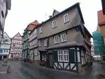 Fritzlar, Spitzenh�uschen in der Spitzengasse (05.08.2022)