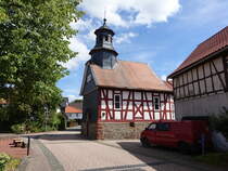 Haine, evangelische Kirche, Fachwerkbau von 1711 (06.08.2022)