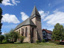 Wiesenfeld, evangelische Kirche, ehemalige Johanniterkirche, erbaut im 13. Jahrhundert (06.08.2022)