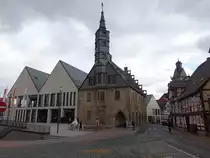 Korbach, Rathaus von 1377 in der Prof. K�mmell Stra�e (08.10.2022)