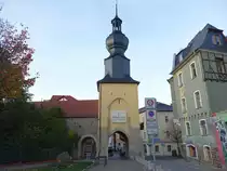 Saalfeld/Saale, oberes Stadttor in der Obere Stra�e (17.10.2022)
