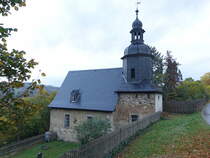 Knobelsdorf, evangelische Bergkirche, erbaut 1484, erneuert 1798 (18.10.2022)