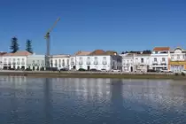 TAVIRA, 19.02.2022, Blick vom Westufer des Rio Gil�o auf das Ostufer