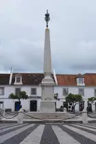 VILA REAL DE SANTO ANT�NIO, 14.03.2022, der Obelisk auf der Pra�a Marqu�s de Pombal