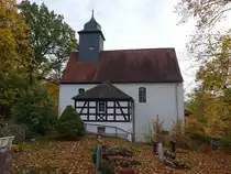 Molbitz, evangelische Dorfkirche, erbaut 1769 (20.10.2022)