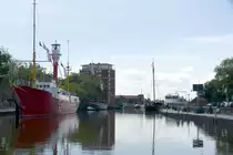 EMDEN, 21.06.2022, Blick vom Rathausplatz �ber das Ratsdelft