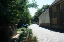 Laternengasse, Teil des Oder-Neisse-Radweges