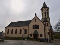 Katholische Kirche in Redange sur Attert. 03.2023