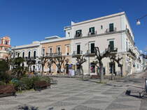 Gallipoli, historische Gebude am Corso Roma (02.03.2023)