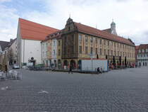 Memmingen, Pfarrkirche St. Johann und Steuerhaus am Marktplatz (19.03.2023)