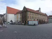 Memmingen, Pfarrkirche St. Johann und Steuerhaus am Marktplatz (19.03.2023)