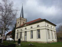 Frienstedt, evangelische St. Laurentius Kirche, erbaut ab 1835 (25.03.2023)