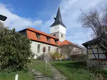 N�gelstedt, evangelische St. Michael Kirche, erbaut im 17. Jahrhundert (25.03.2023)