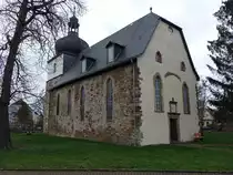 Guthmannshausen, evangelische Dorfkirche St. Trinitatis, erbaut 1687 (26.03.2023)